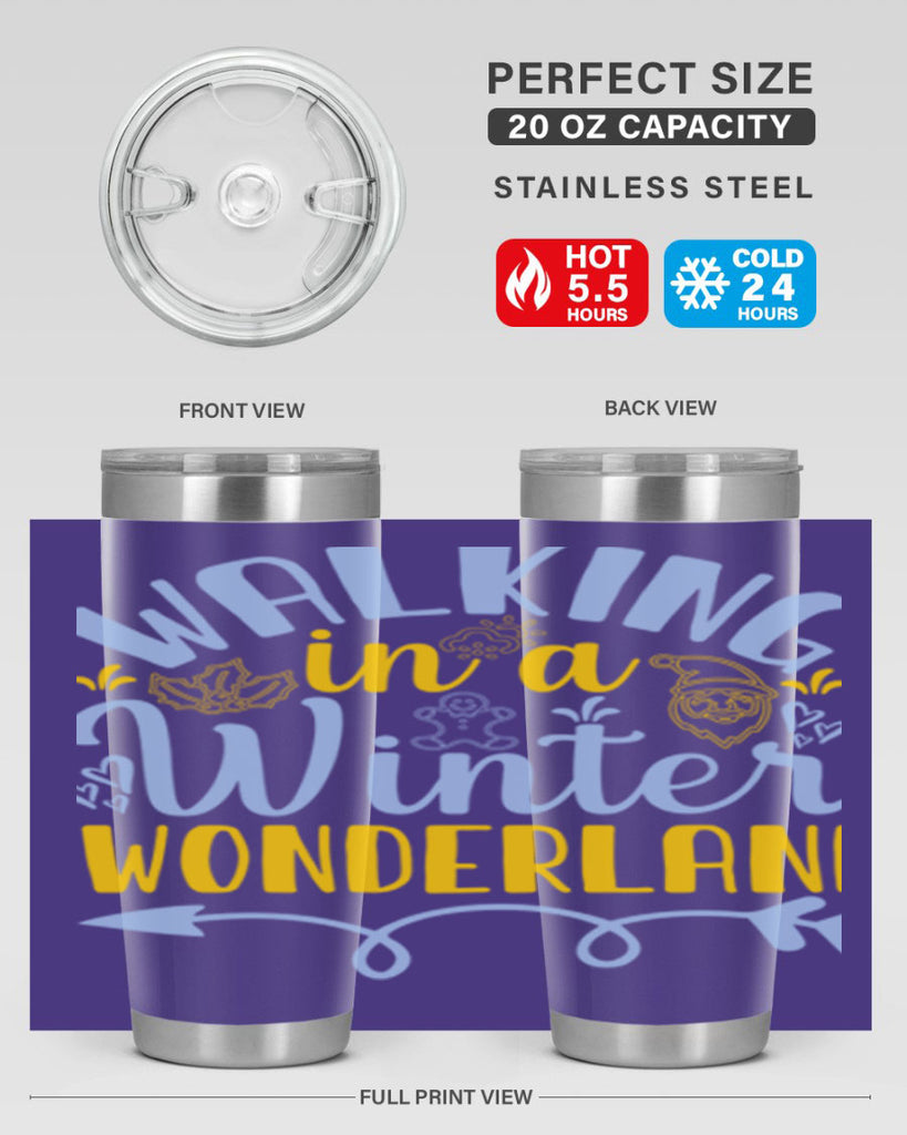 Walking in a winter wonderland440#- winter- Tumbler
