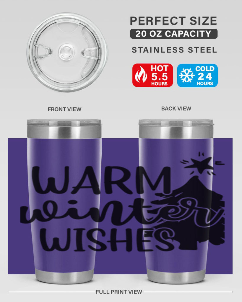 Warm Winter Wishes 451#- winter- Tumbler