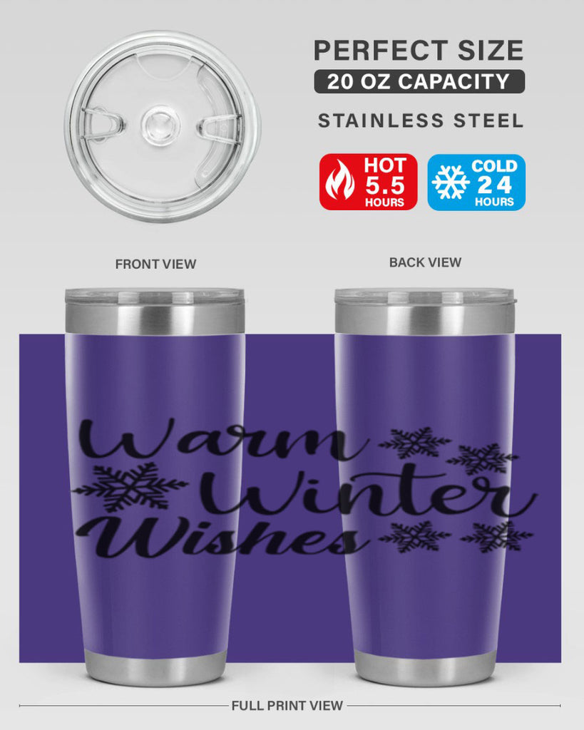 Warm Winter Wishes 466#- winter- Tumbler