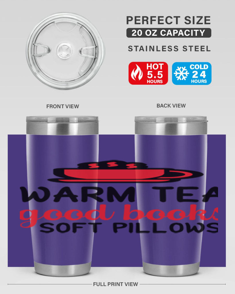 Warm tea good books soft pillows 448#- winter- Tumbler