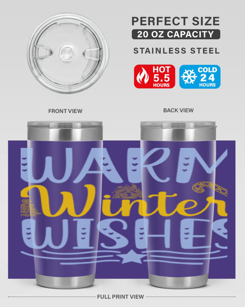 Warm winter wishes 449#- winter- Tumbler