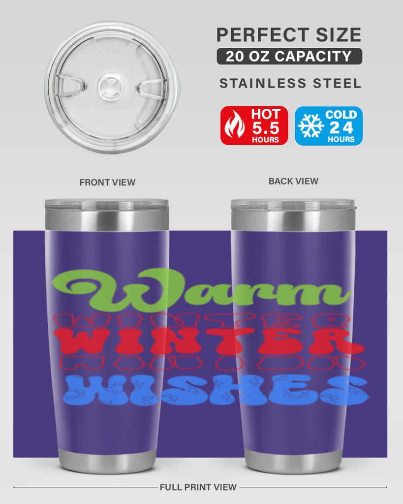 Warm winter wishes 458#- winter- Tumbler