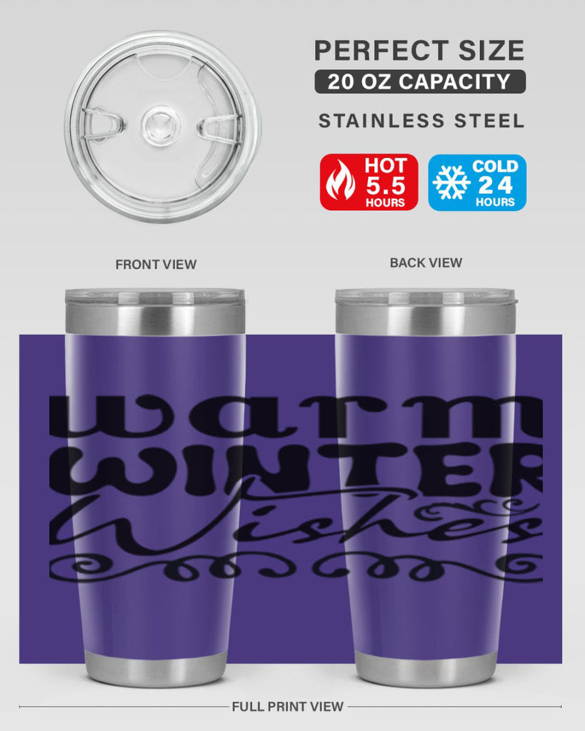 Warm winter wishes 461#- winter- Tumbler