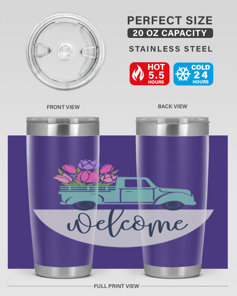 Welcome spring truck579#- spring- Tumbler