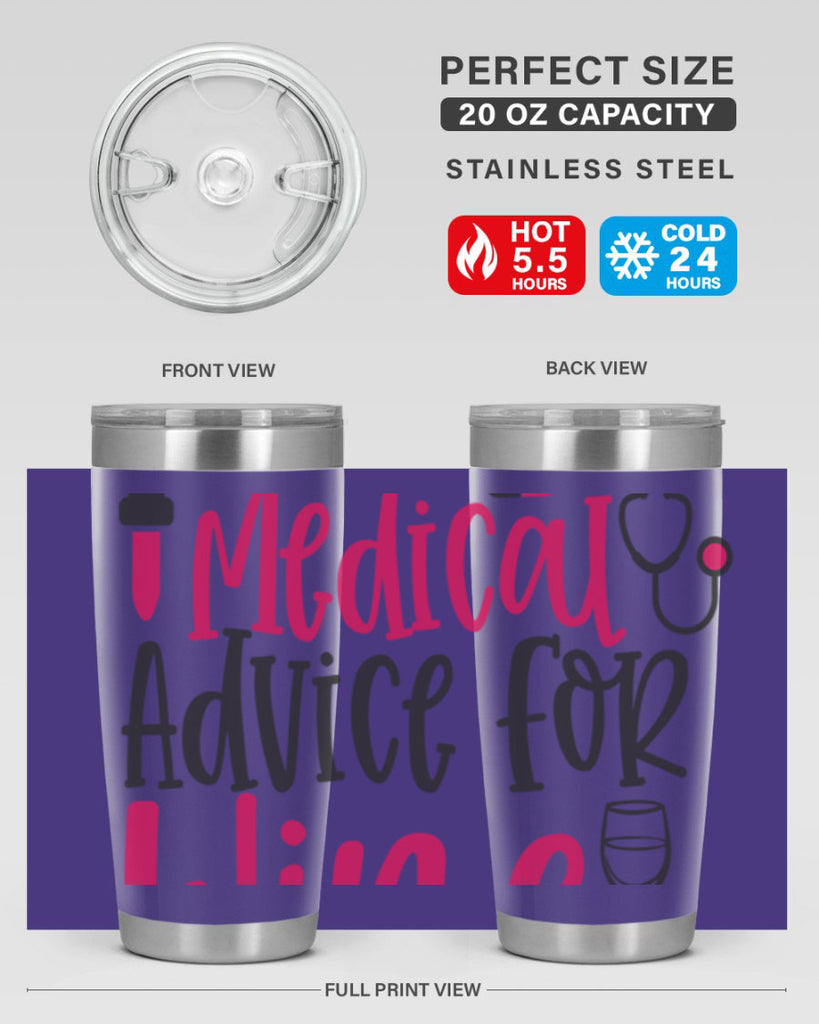 Will Trade Medical Advice for Wine Style 344#- nurse- tumbler