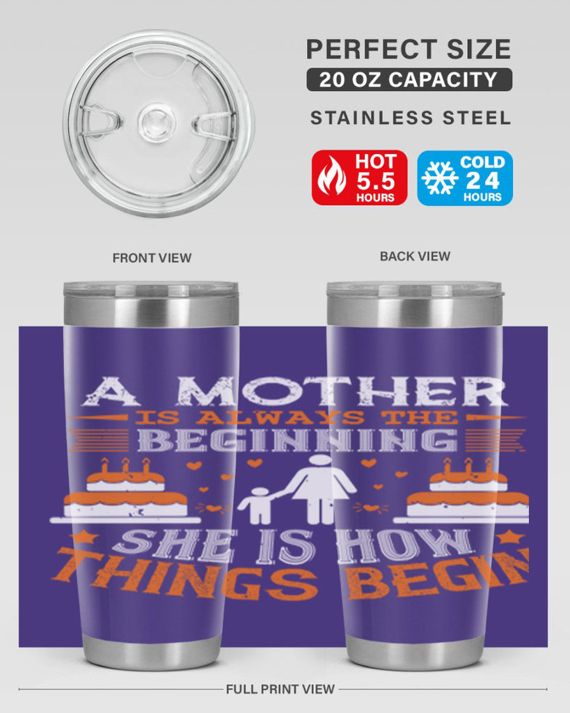 a mother is your first friend 12#- mothers day- Tumbler