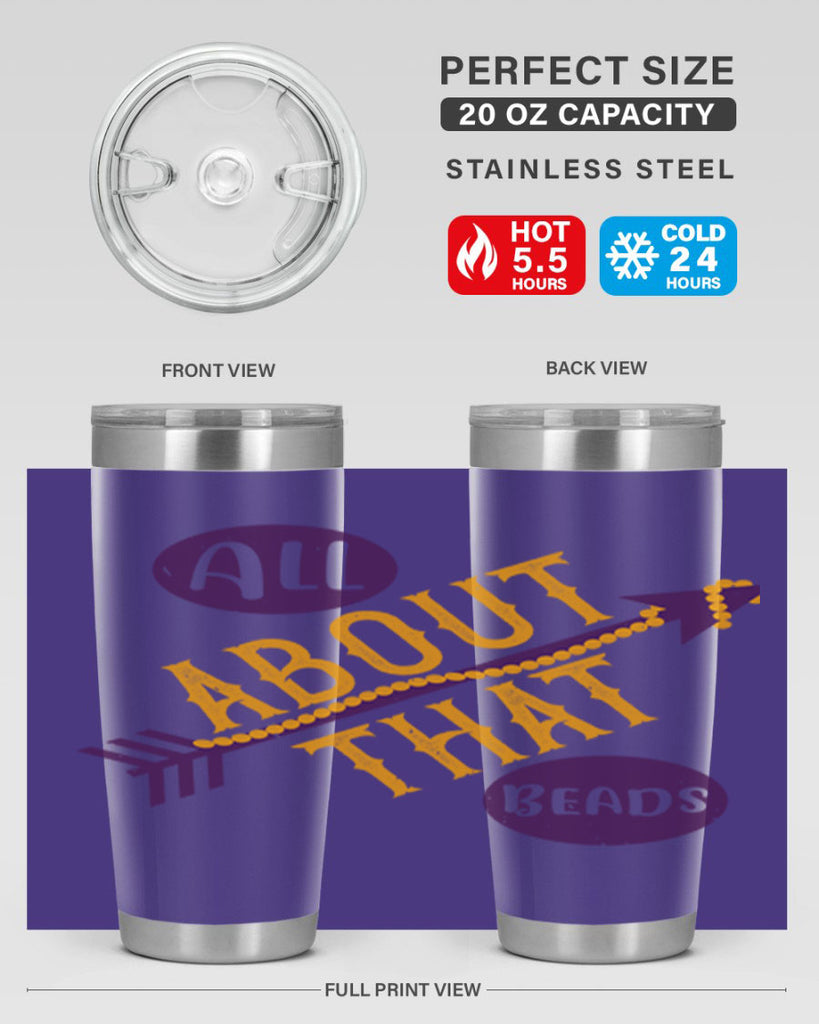all about that beads 62#- mardi gras- Tumbler