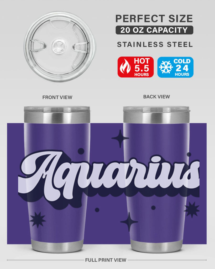 aquarius 82#- zodiac- Tumbler