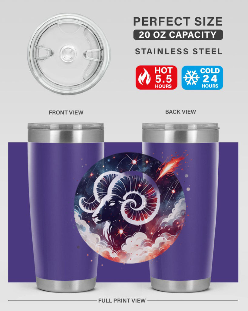 aries 140#- zodiac- Tumbler