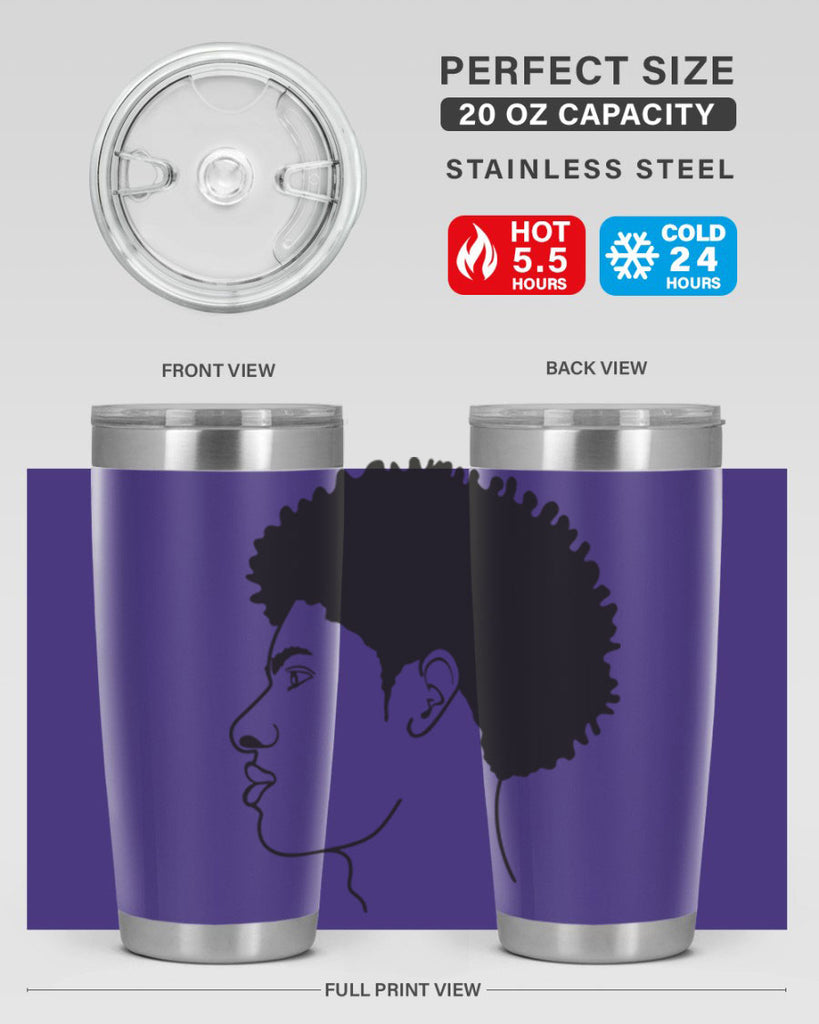 beardman 58#- black men - boys- tumbler