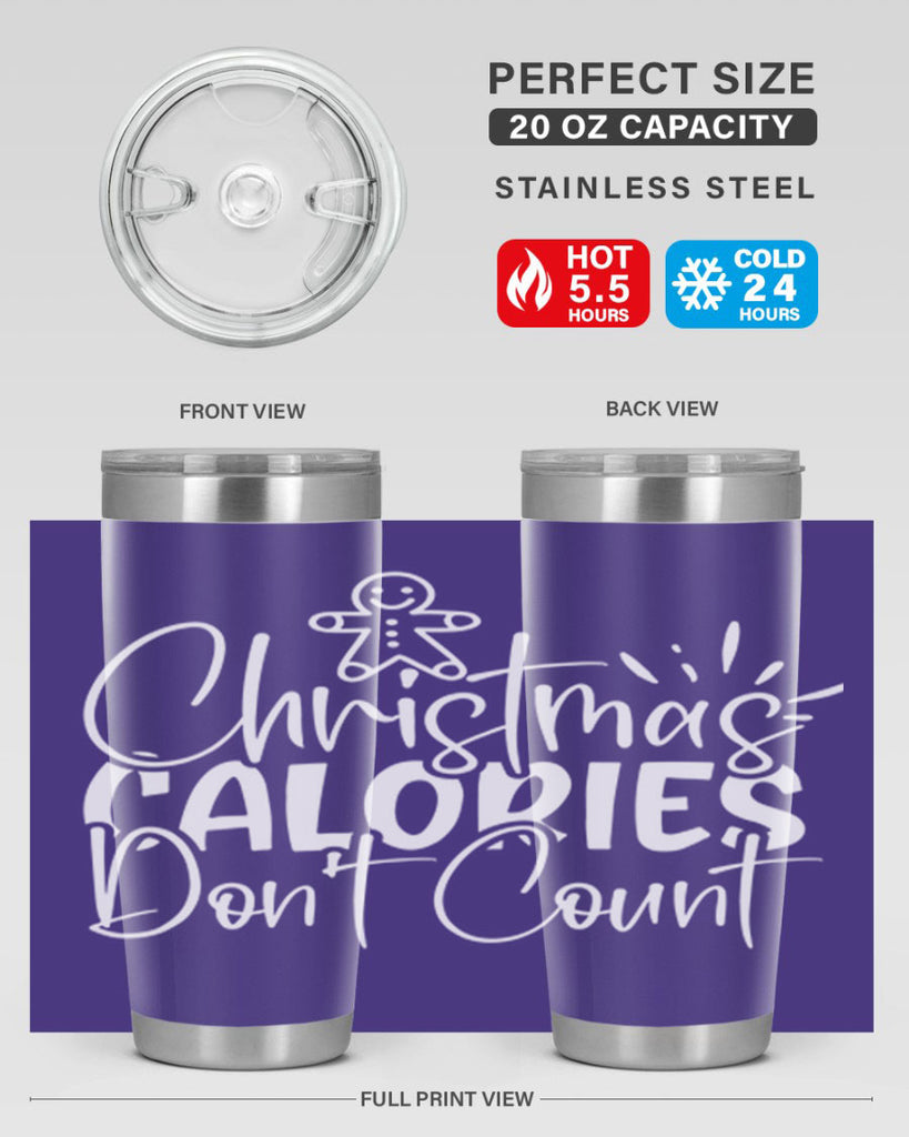 christmas calories dont count 45#- kitchen- Tumbler