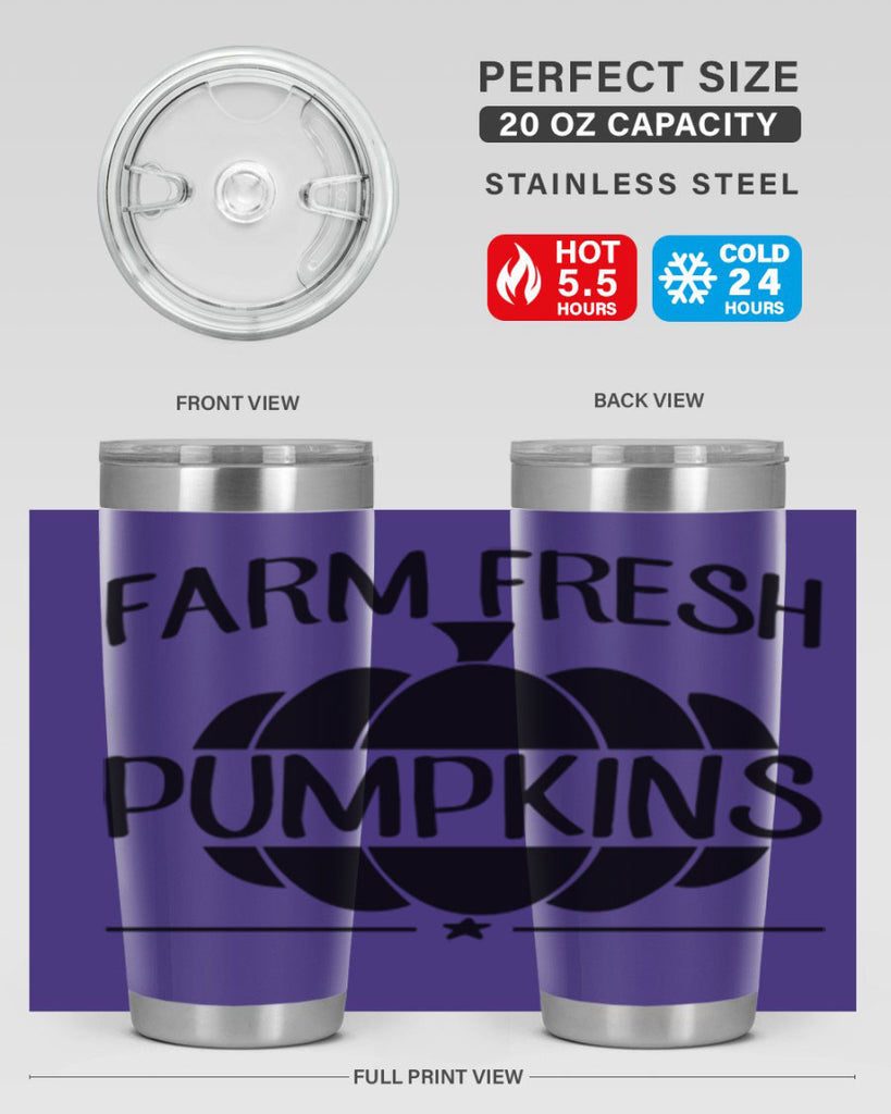 farm fresh pumpkins 173#- fall- Tumbler