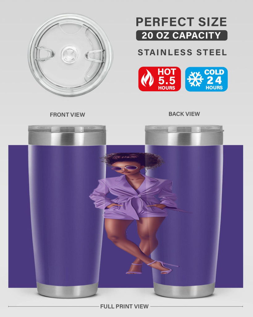 fashion girl in lavender 63#- fashion- Cotton Tank