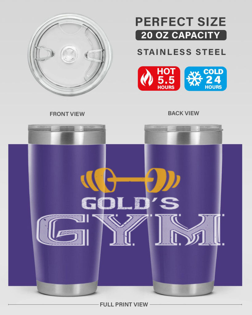 gold gym 101#- gym- Tumbler