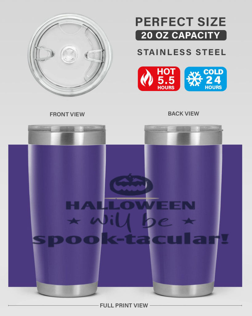halloween will be spooktacular 156#- halloween- Tumbler