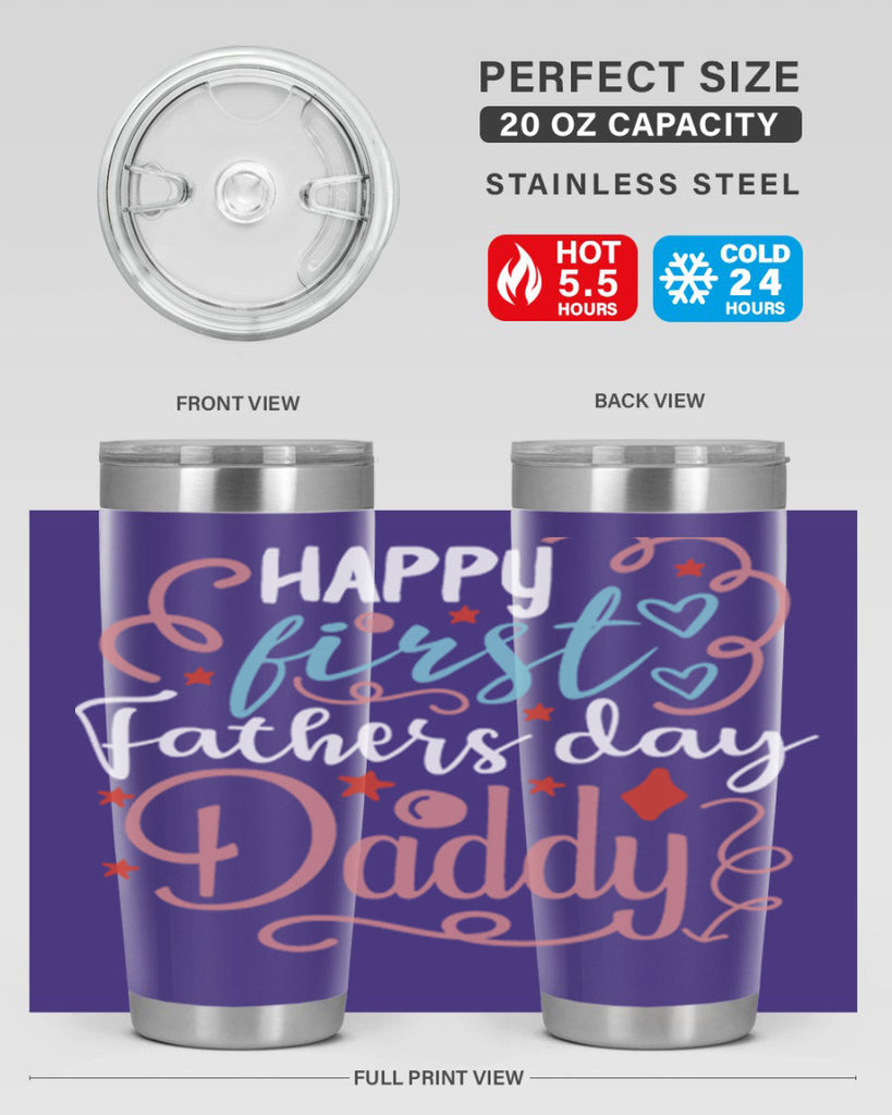 happy first fathers day daddy 90#- fathers day- Tumbler