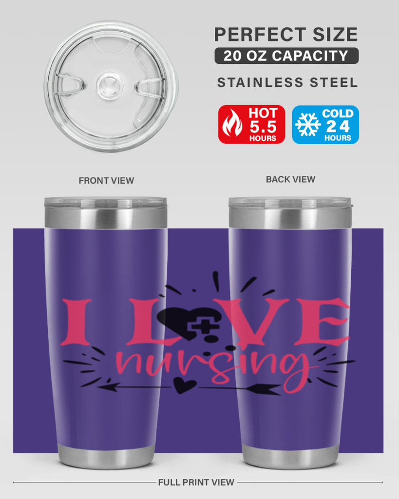 i love nursing Style 380#- nurse- tumbler