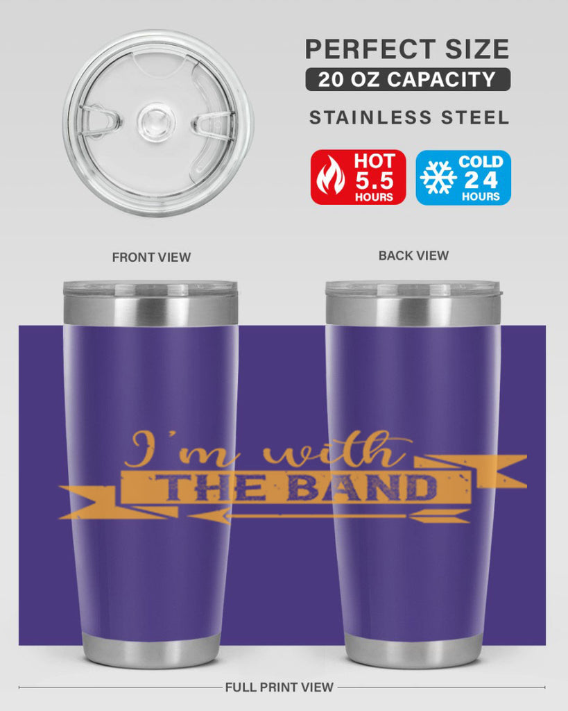 i’m with the band 58#- mardi gras- Tumbler