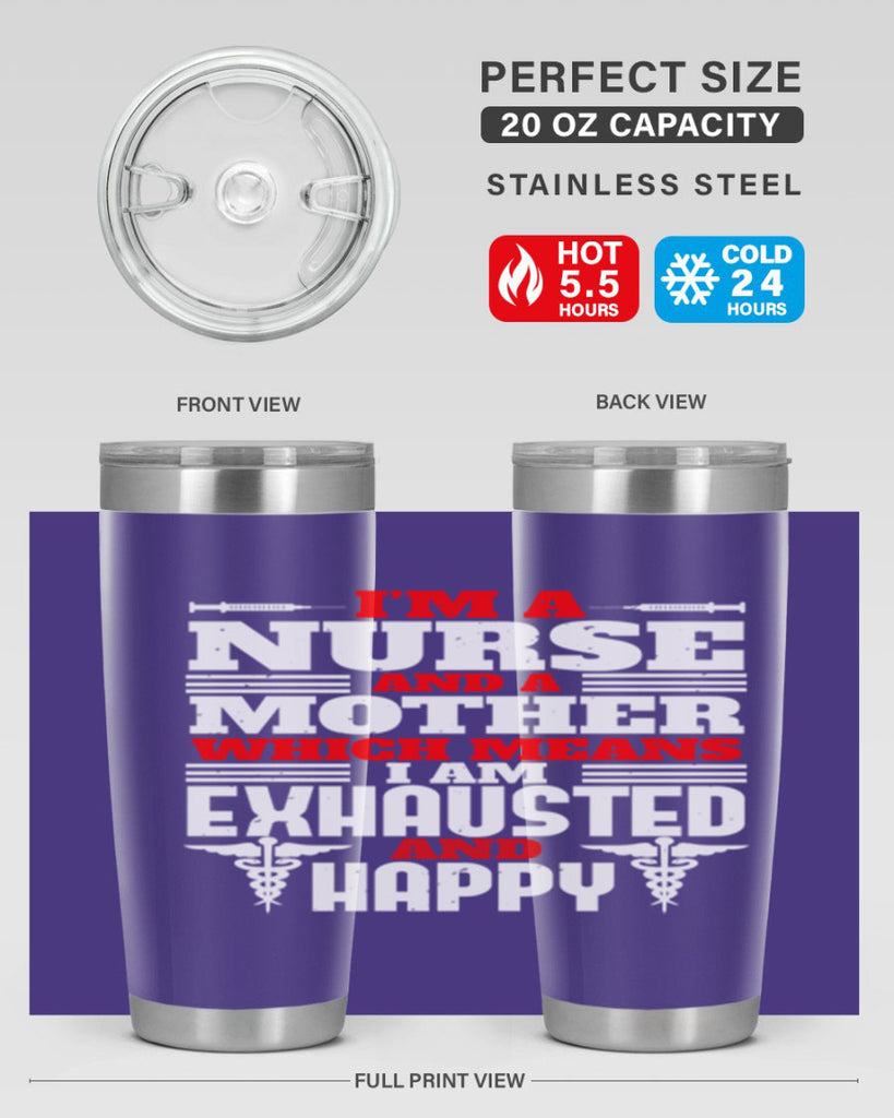 im a nurse and a mother Style 312#- nurse- tumbler