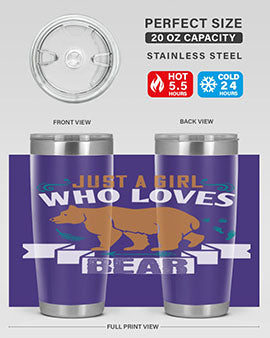 just a girl who loves bear 19#- Bears- Tumbler