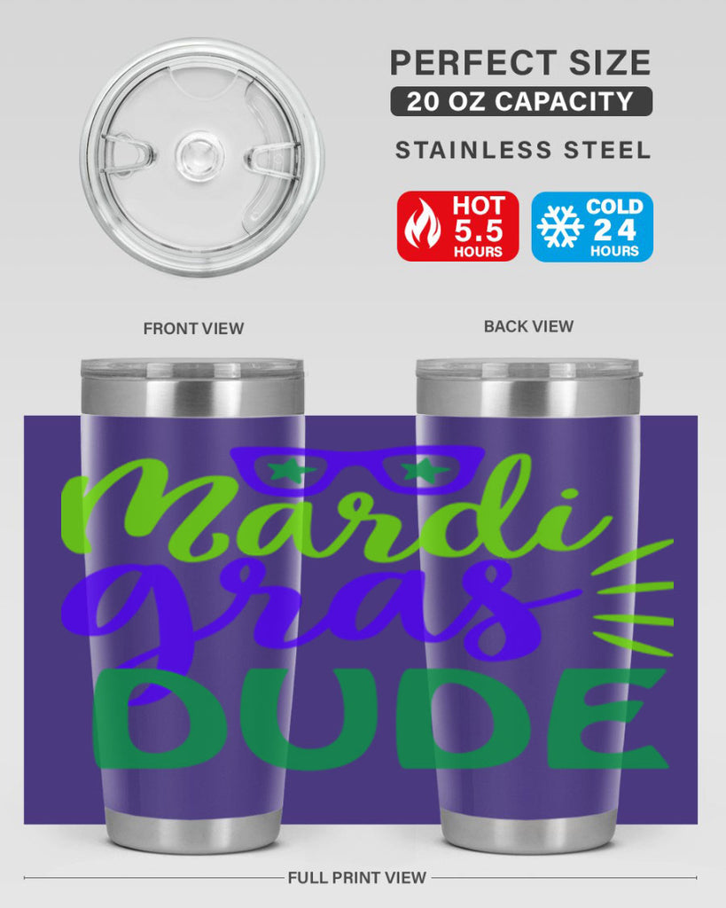 mardi gras dude 10#- mardi gras- Tumbler