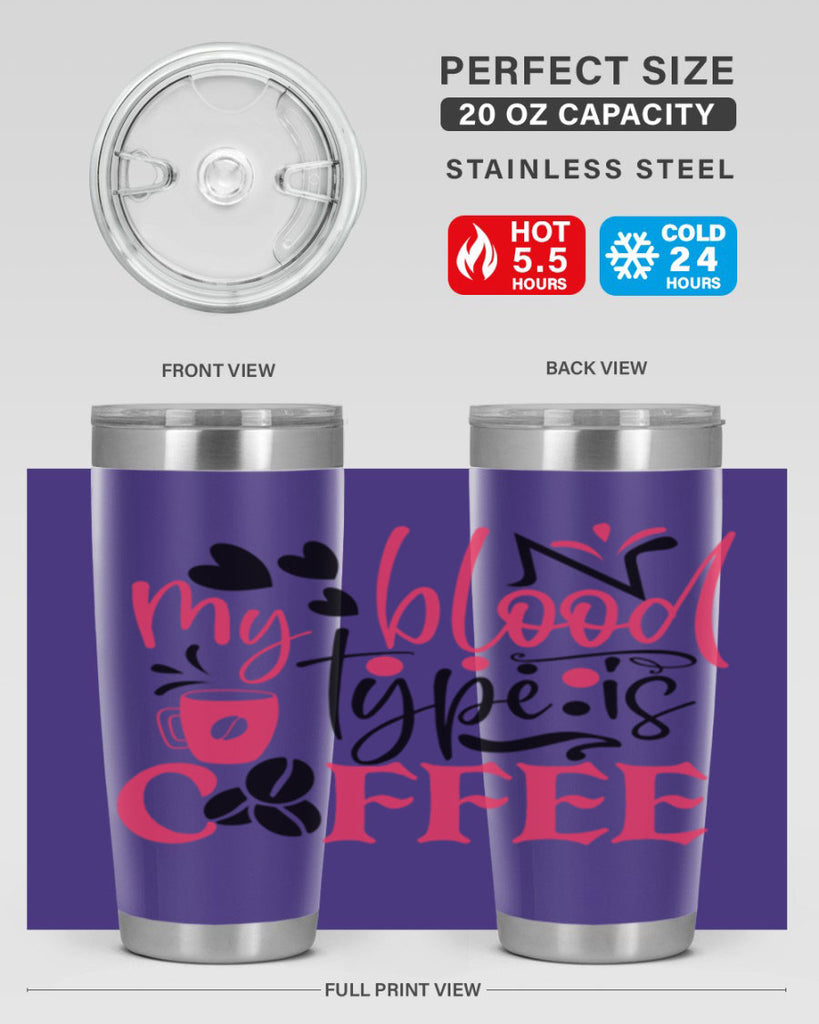 my blood type is coffee Style Style 129#- nurse- tumbler