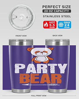 party bear 25#- Bears- Tumbler