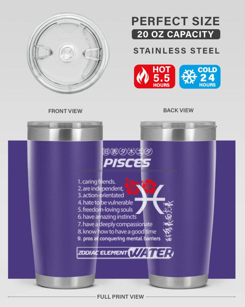 pisces 356#- zodiac- Tumbler