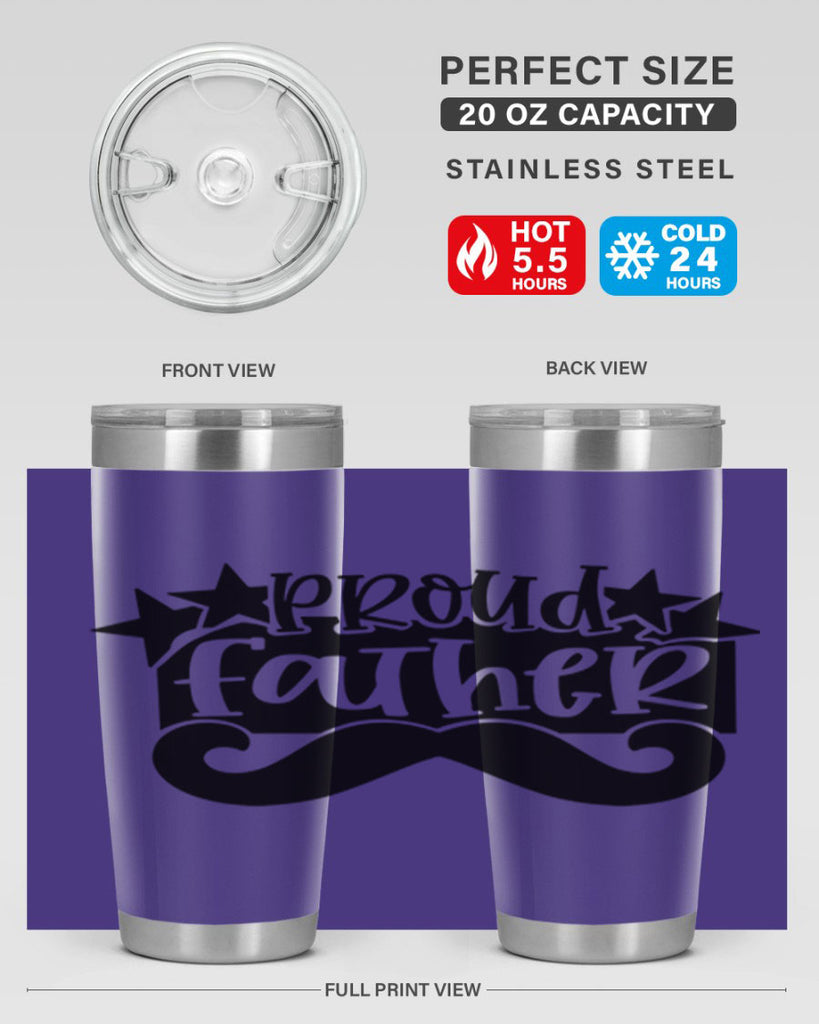 proud father 21#- fathers day- Tumbler