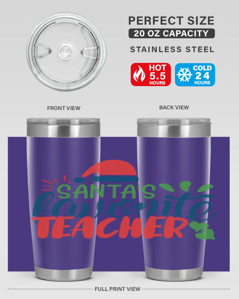 santas favorite teacher Style 151#- teacher- tumbler