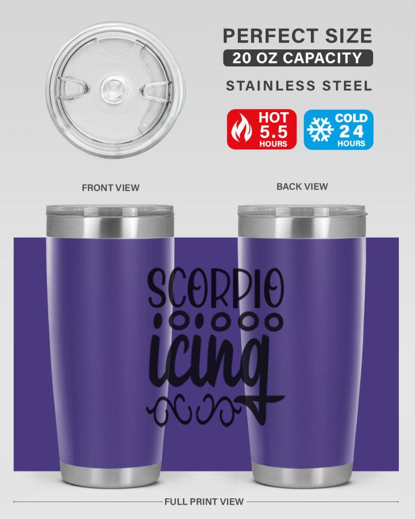 scorpio icing 441#- zodiac- Tumbler