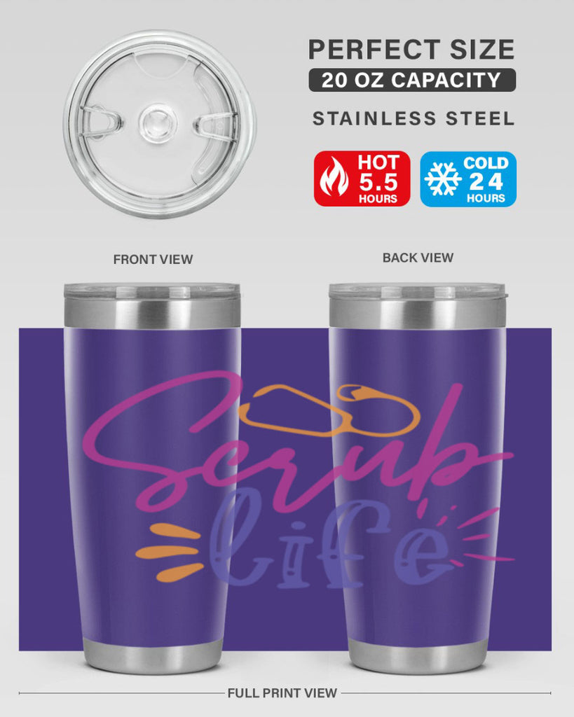 scrub life Style 351#- nurse- tumbler