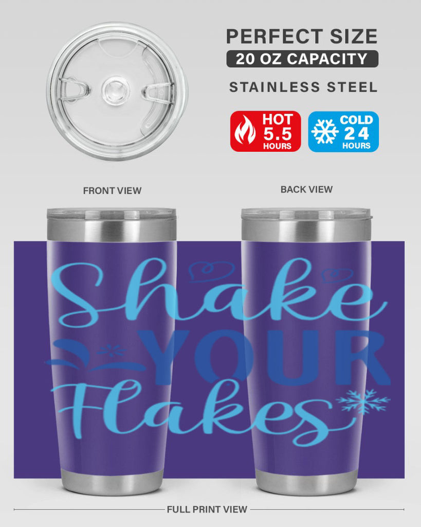 shake your flakes 359#- winter- Tumbler