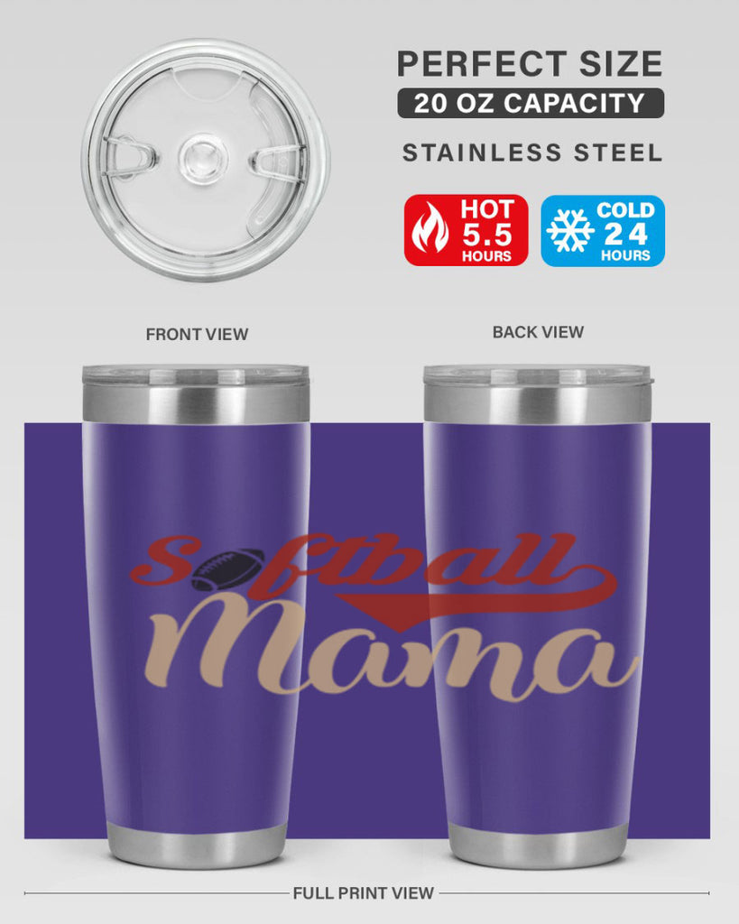 softball mama 2275#- softball- Tumbler