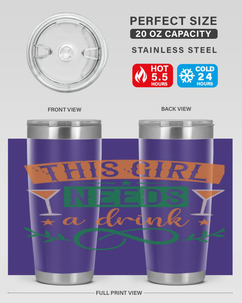 this girl needs a drink 1#- mardi gras- Tumbler