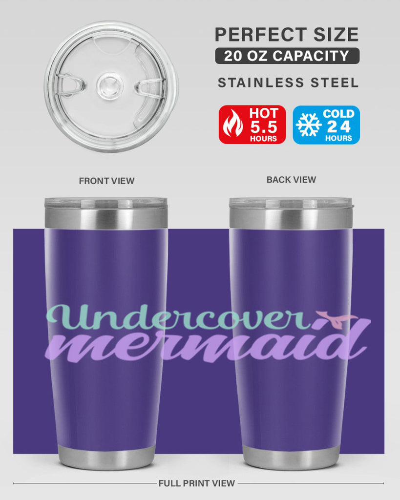 undercover mermaid 8#- mermaid- Tumbler