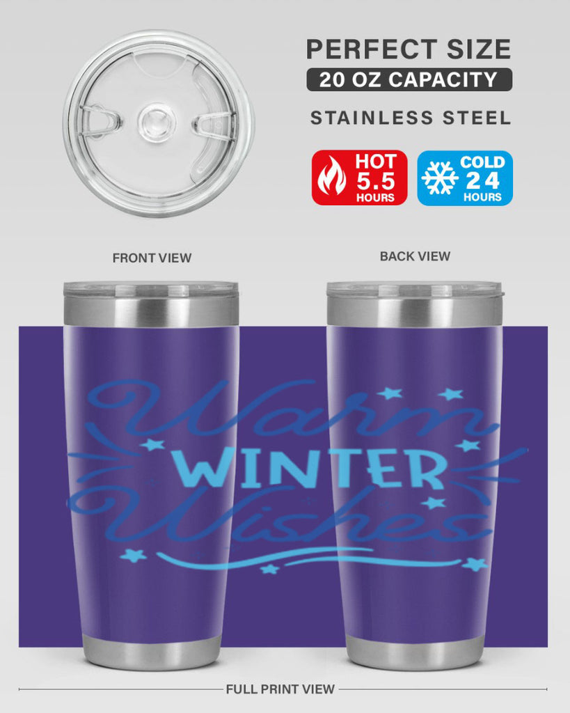 warm winter wishes 457#- winter- Tumbler