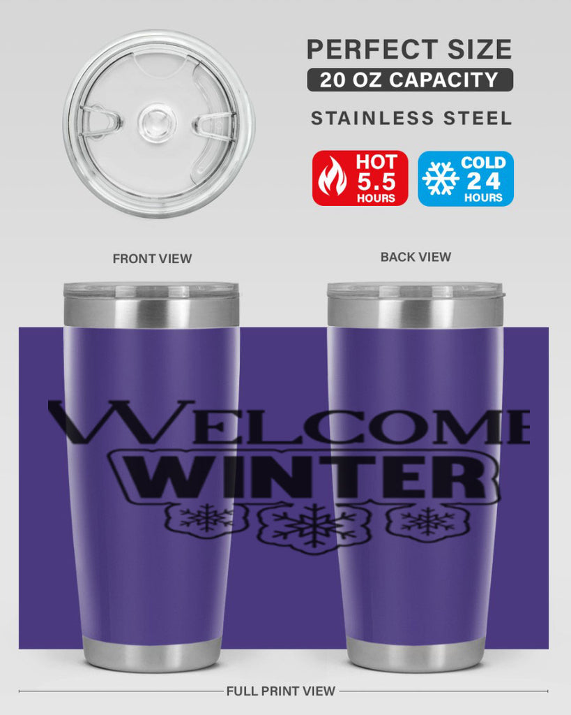 welcome winter 474#- winter- Tumbler