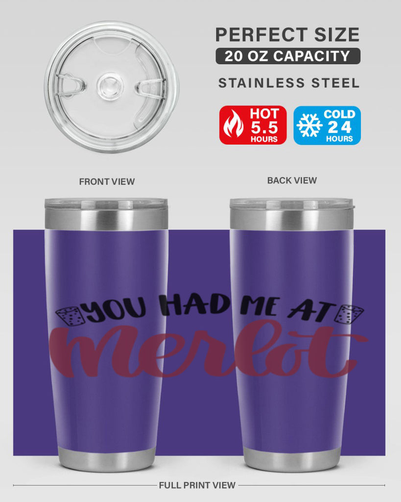you had me at merlot 14#- wine- Tumbler