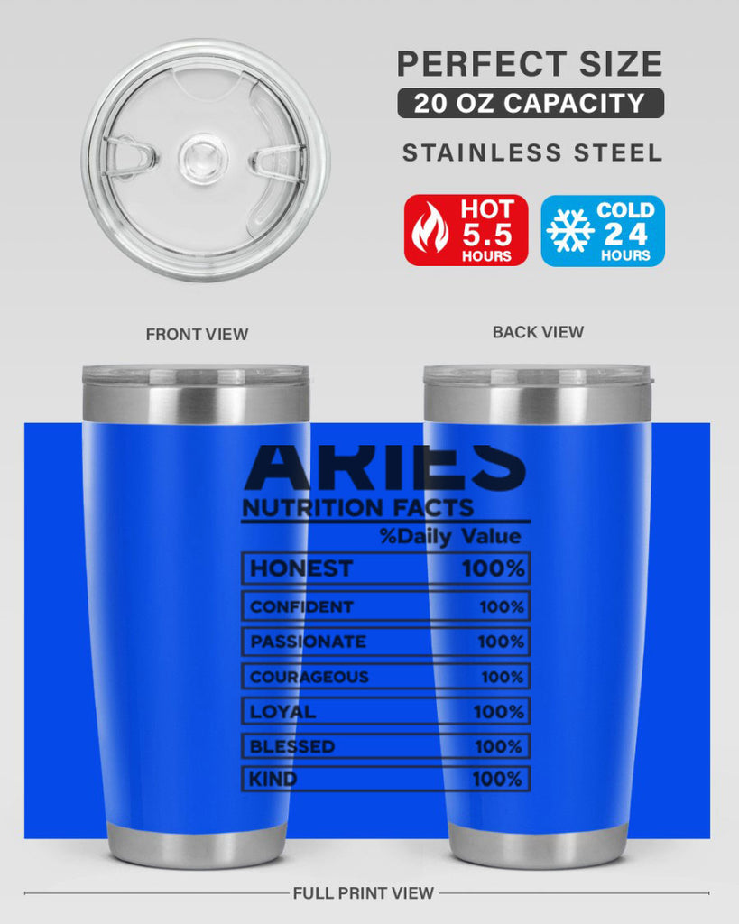 Aries Nutrition Facts 97#- zodiac- Tumbler