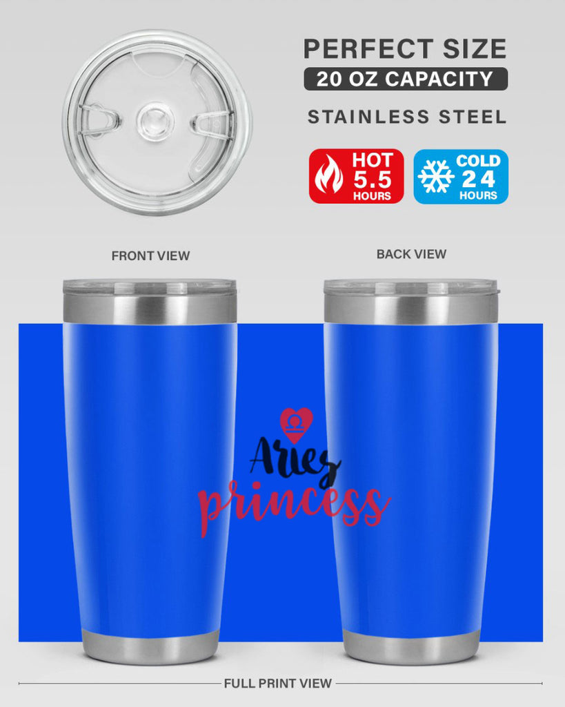 Aries princess 98#- zodiac- Tumbler
