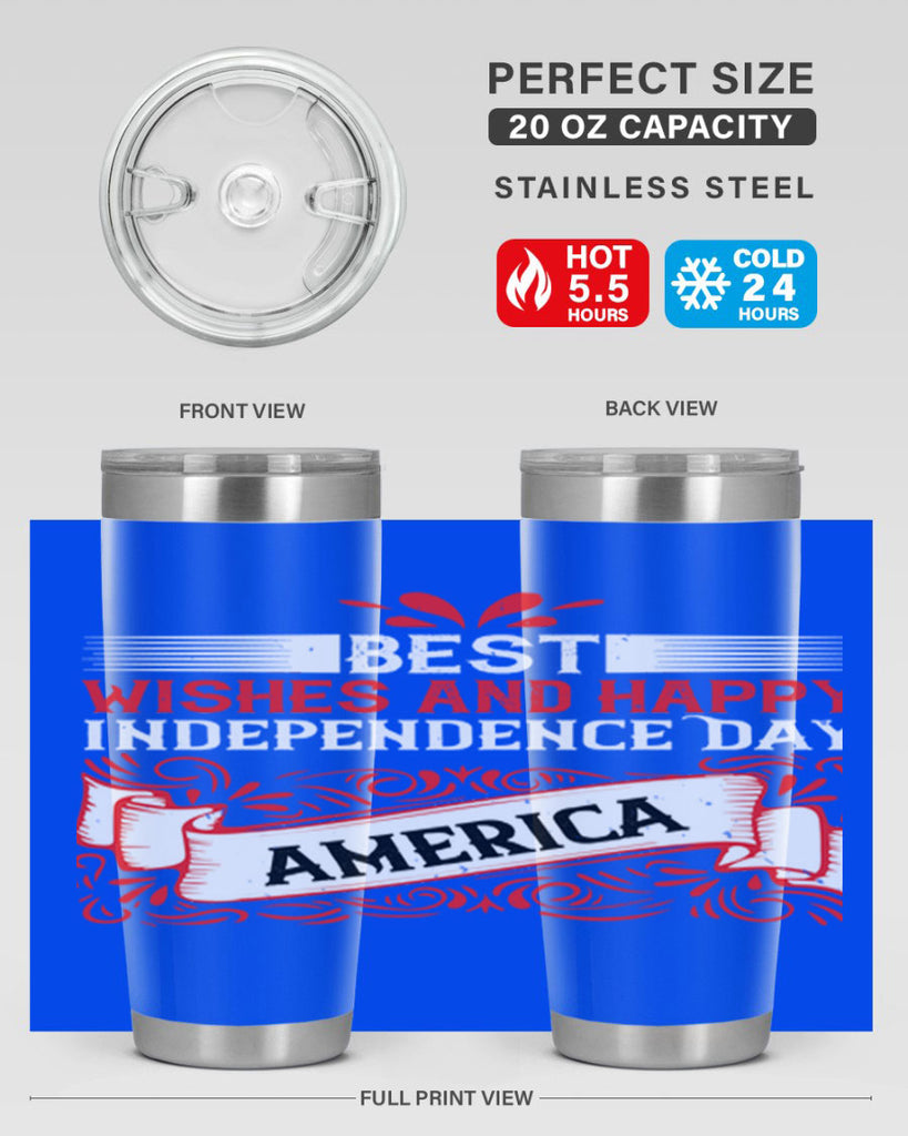 Best wishes and happy Independence Day america Style 86#- Fourt Of July- Tumbler