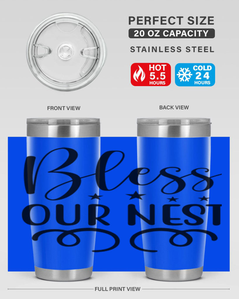 Bless Our Nest 50#- spring- Tumbler