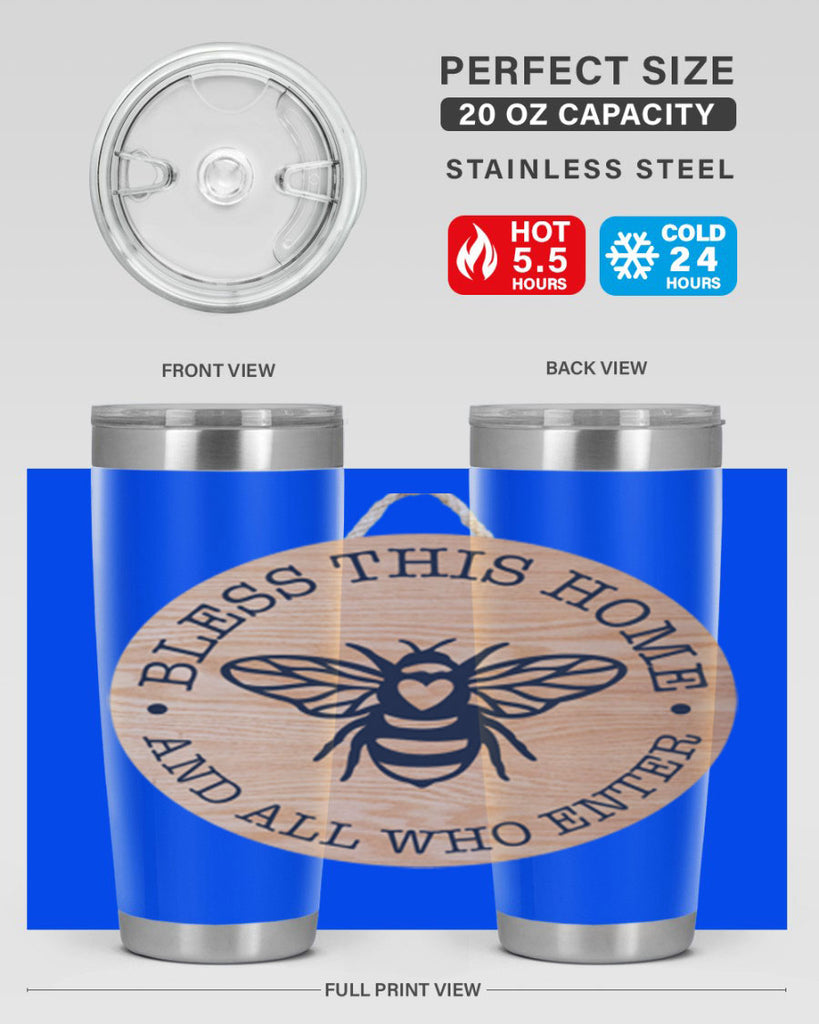 Bless this Home Bee Mockup58#- spring- Tumbler