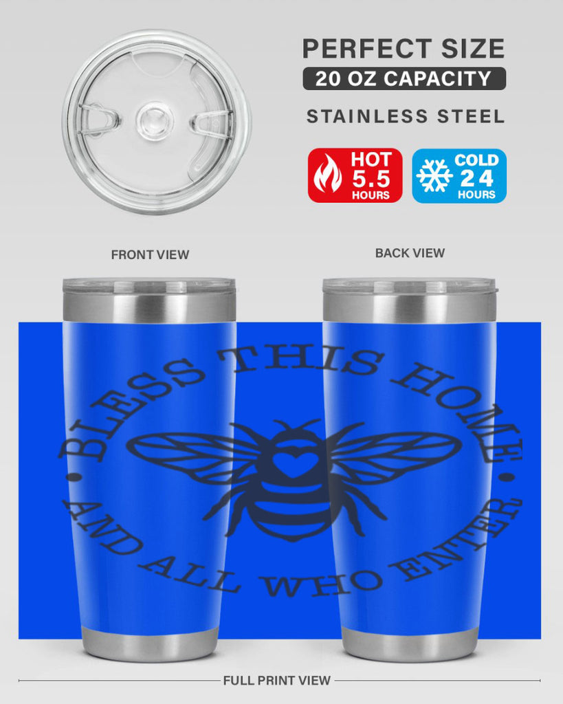 Bless this Home Bee59#- spring- Tumbler