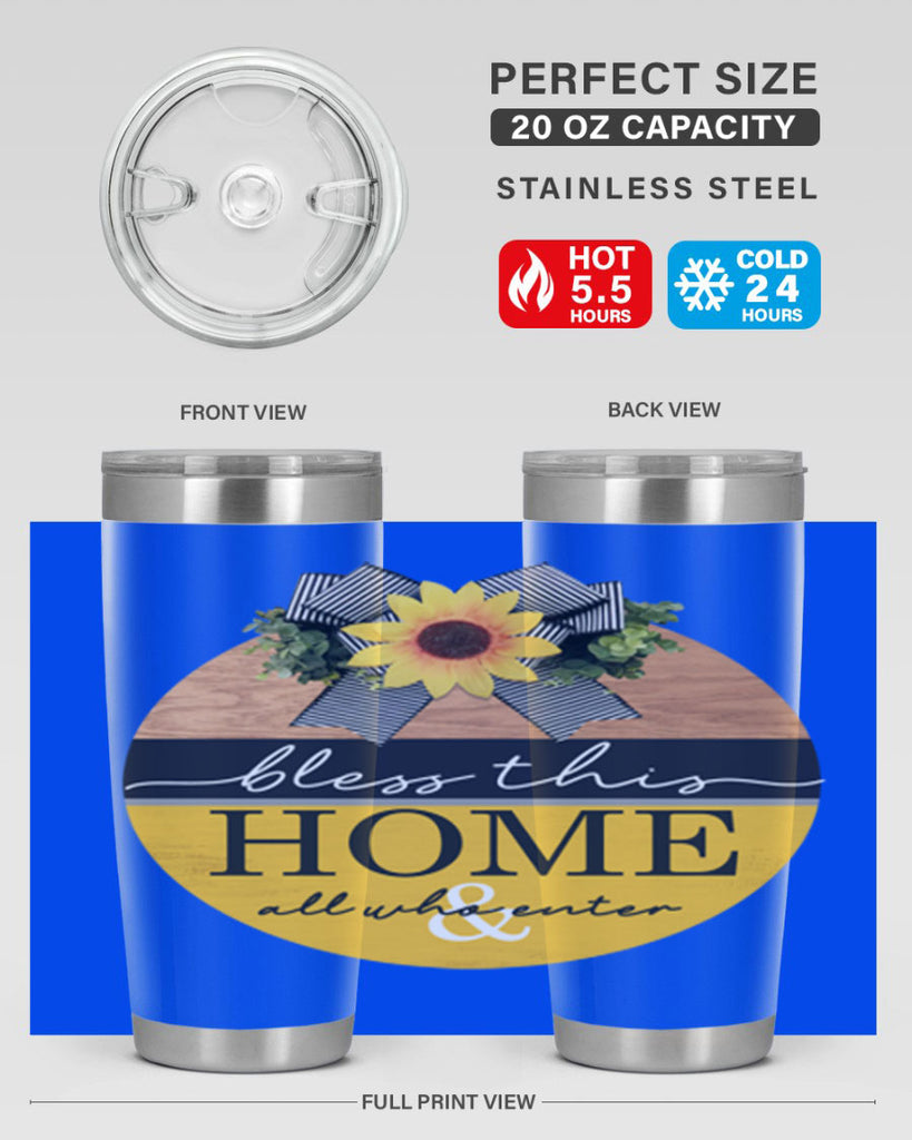 Bless this Home and all Mockup56#- spring- Tumbler
