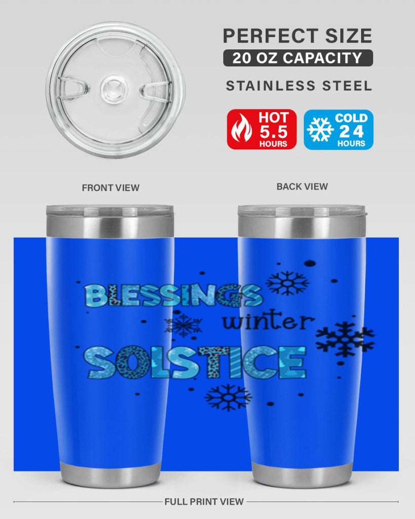 Blessings winter solstice 25#- winter- Tumbler