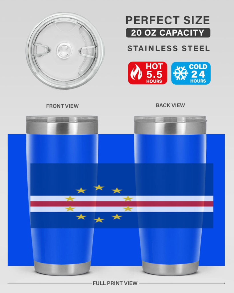 Cabo Verde 169#- world flags- Tumbler