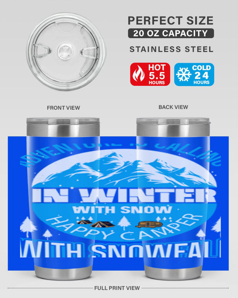 Camping Winter 39#- winter- Tumbler