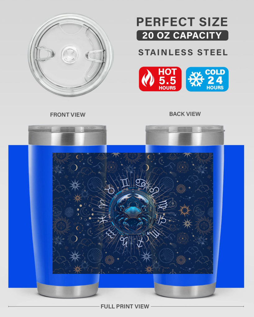 Cancer Straight 146#- zodiac- Tumbler